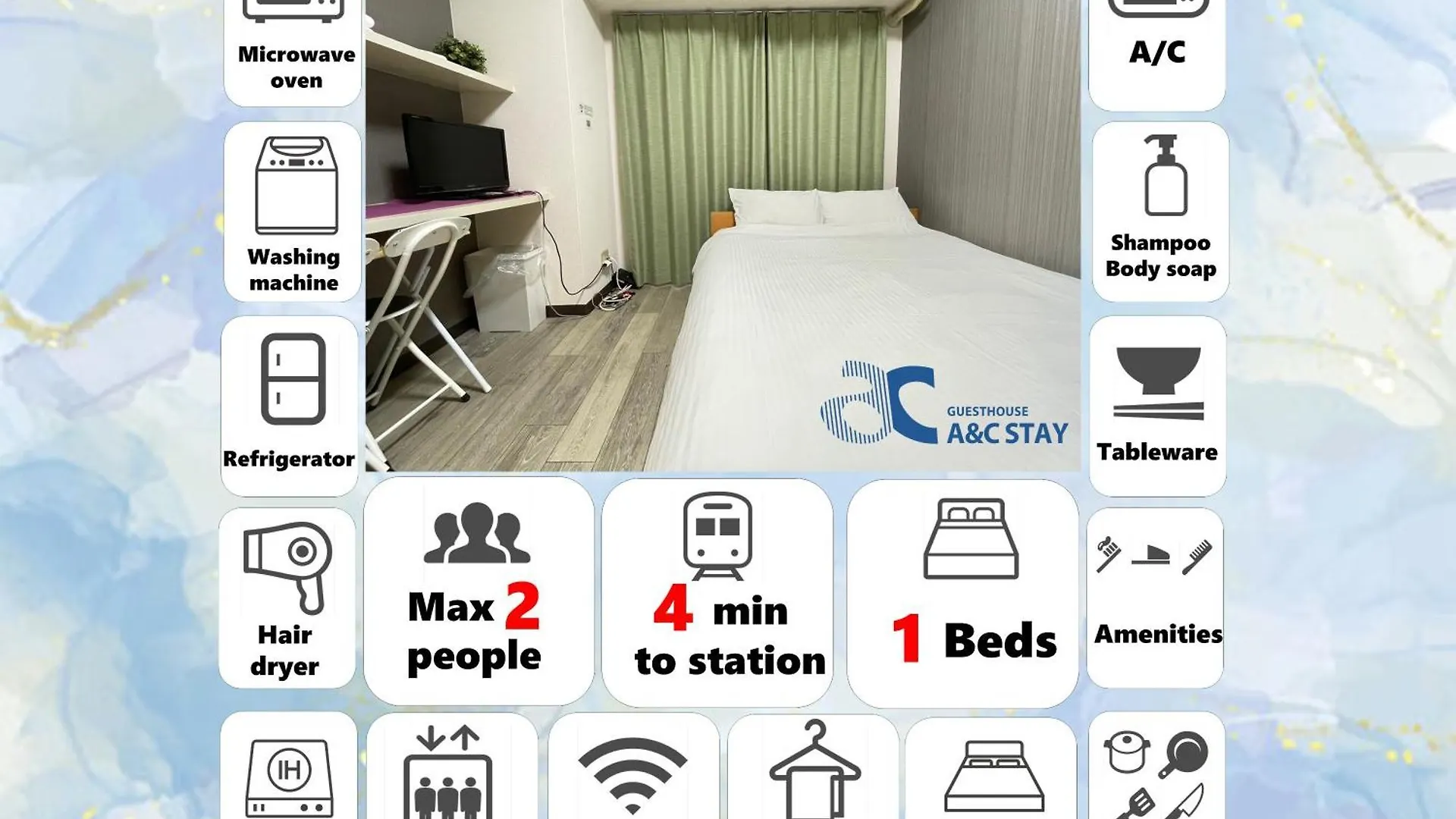 A&C Stay Shinsaibashi أوساكا شقة