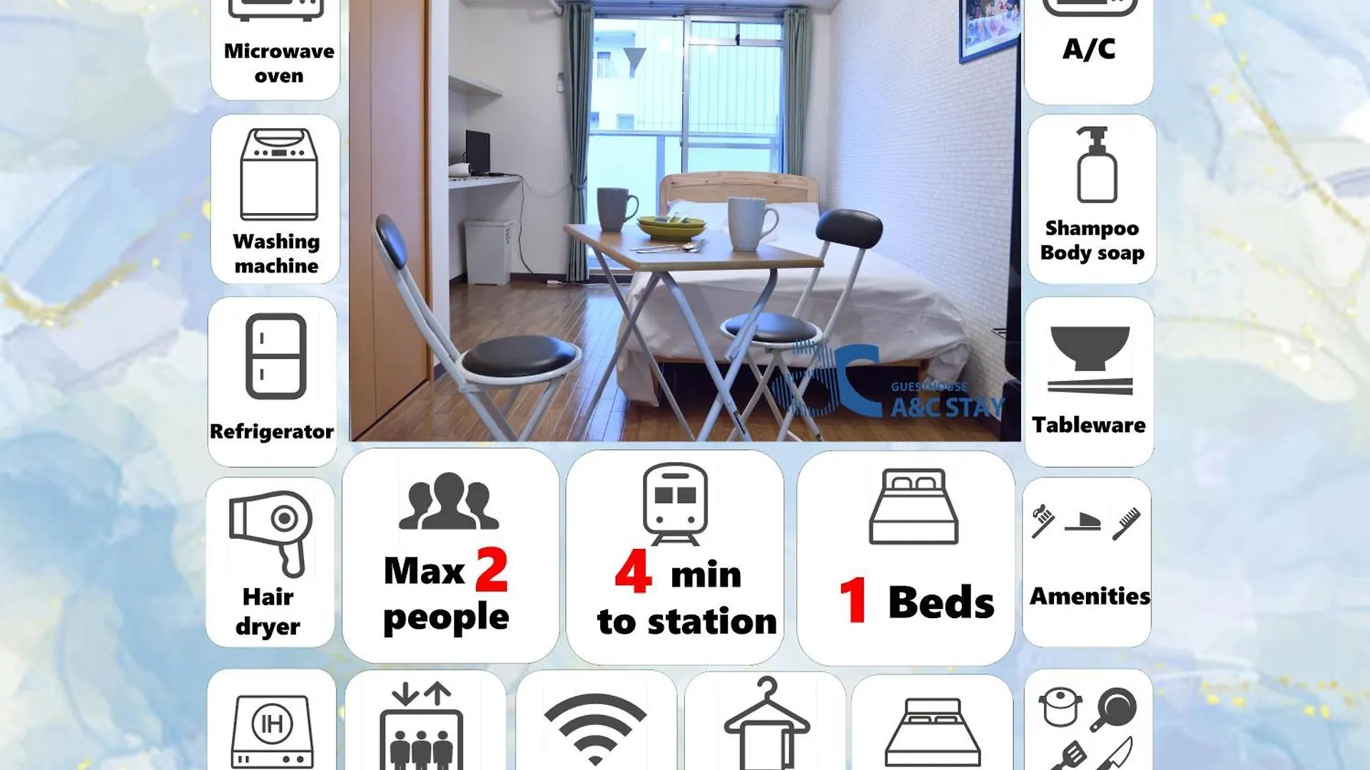 A&C Stay Shinsaibashi أوساكا شقة